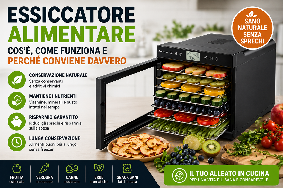 Essiccatore alimentare: cos’è, come funziona e perché conviene davvero