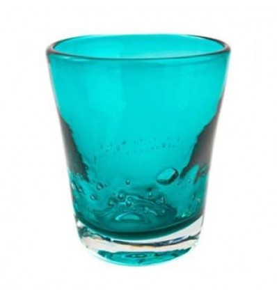 Samoa Bicchiere Acqua Turchese In Pasta Di Colore Ml.310 Comtesse