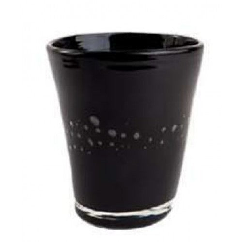 Samoa Bicchiere Acqua Ceramico Nero Pasta Di Colore Ml.310 Comtesse