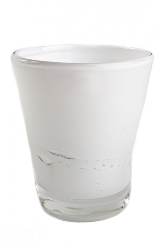 Samoa Bicchiere Acqua Ceramico Bianco Pasta Di Colore Ml.310 Comtesse