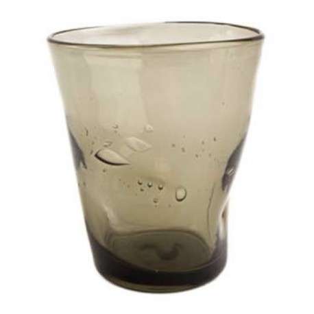Samoa Bicchiere Acqua Grigio Fumo In Pasta Di Colore Ml.310 Comtesse