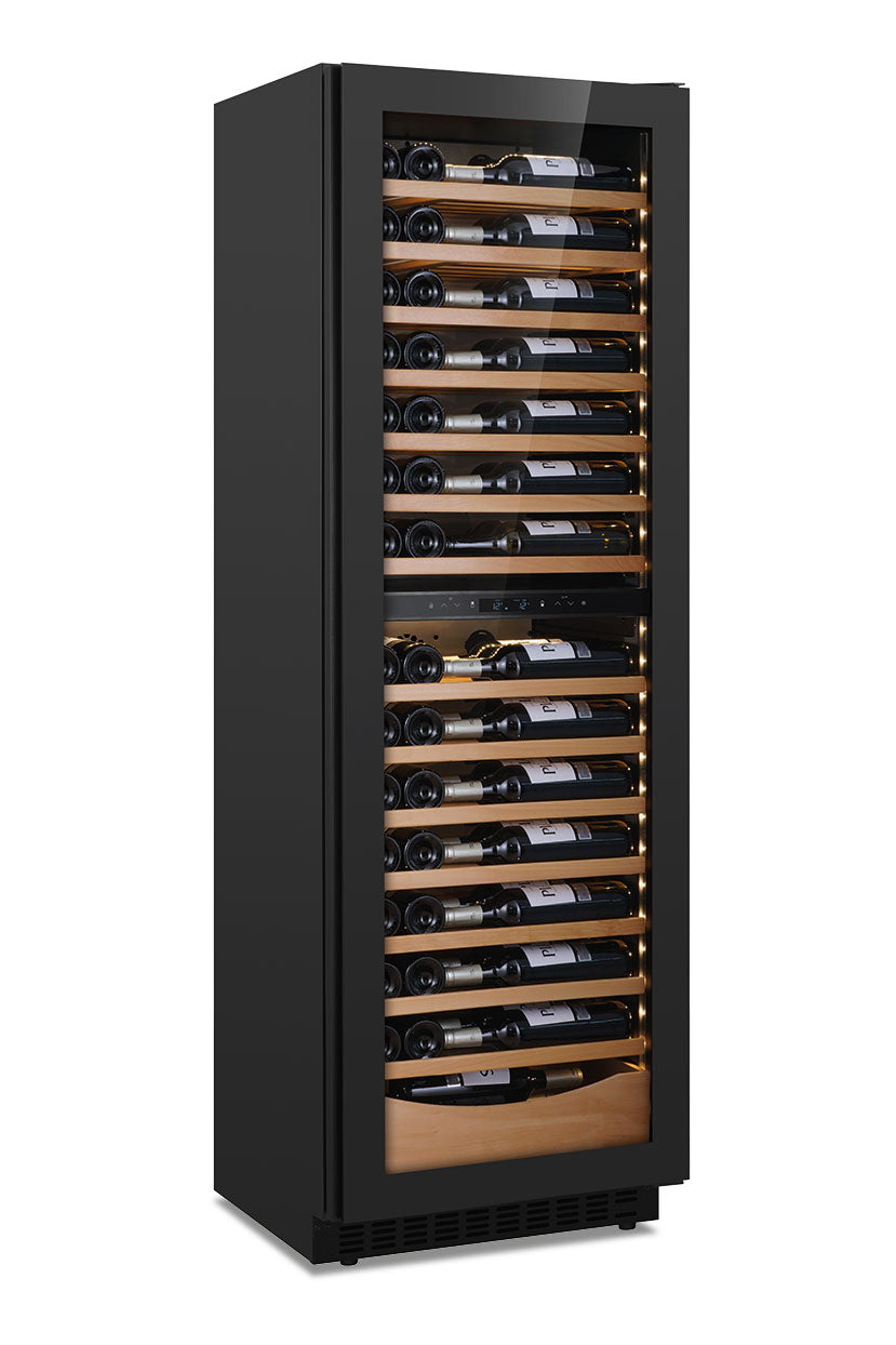 Frigo vini ventilato doppia zona di temperatura DW 170 F2T