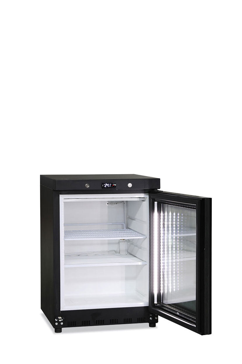 Armadio freezer statico, porta vetro, bassa temperatura GN 200 G BT BLK