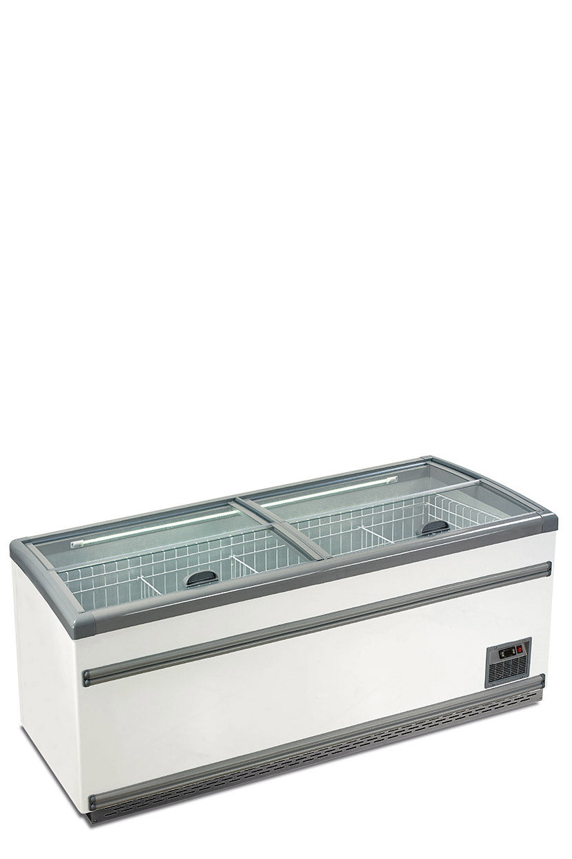 Isola statica con sbrinamento automatico, vetro piatto IGLOO 25