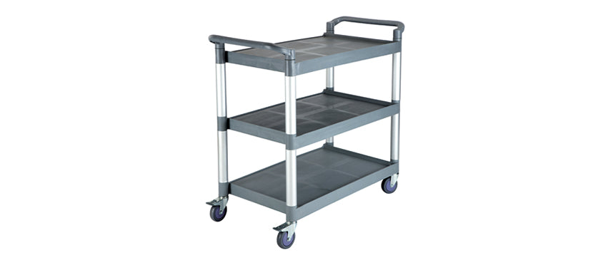 Carrello Di Servizio 3 Ripiani Cm.86x50h96 - Grigio Chiaro