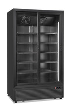 Frigo bibite doppia porta scorrevole ventilato CL 1100 2G SL BLACK
