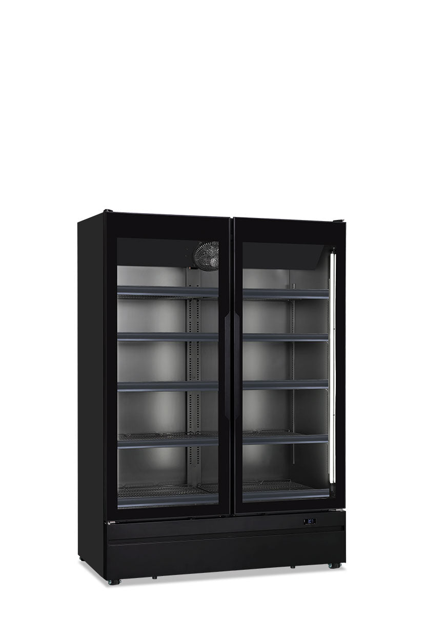 Armadio murale ventilato, due ante, temperatura normale ROMA 124 TN BLK