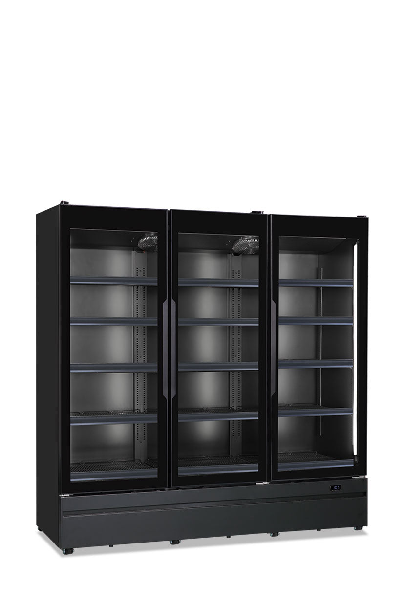 Armadio murale tre porte ventilato, temperatura normale ROMA 187 TN BLK