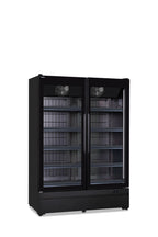 Armadio murale doppia porta ventilato, bassa temperatura ROMA 137 BT BLK
