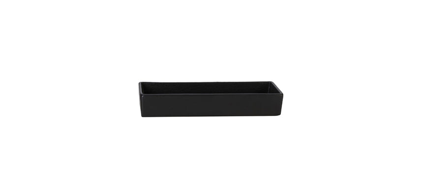 Etna Nero Coppetta Rettangolare Cm.18x6x3,2h