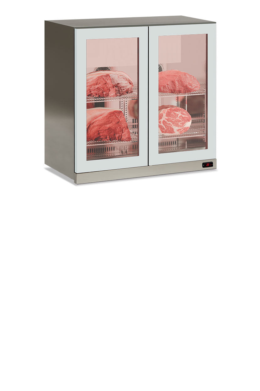 Frigo vetrina pensile per conservazione carne WALL MEAT 200 INOX