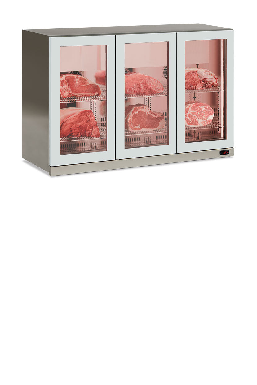 Frigo vetrina pensile per conservazione carne WALL MEAT 300 INOX