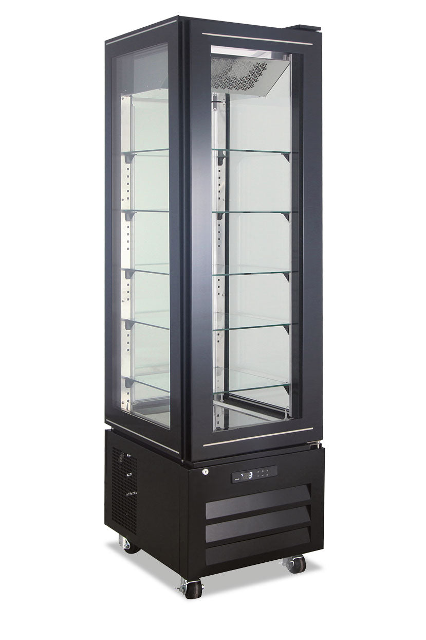 Frigo pasticceria quattro lati vetro no frost negativo VICTORIA 45 NFN BLACK
