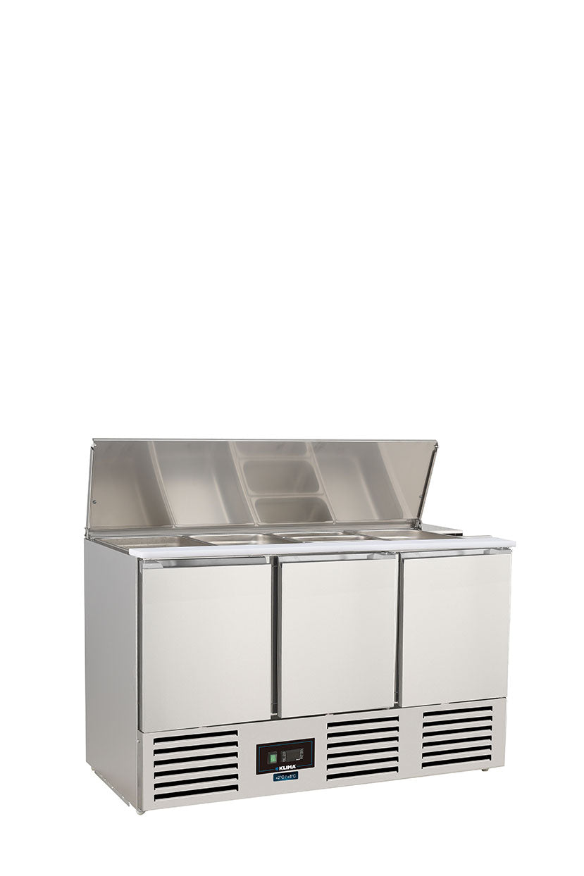 Banco saladette statico con agitatore, scomparto per bacinelle Gastronorm SALADETTE SF 903 BC