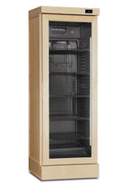 Frigo vini statico con ventola on/off rivestito in frassino naturale CLWS 420 L NATURAL