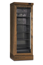 Frigo vini statico con ventola on/off rivestito in frassino tinto noce medio CLWS 420 L NOCE