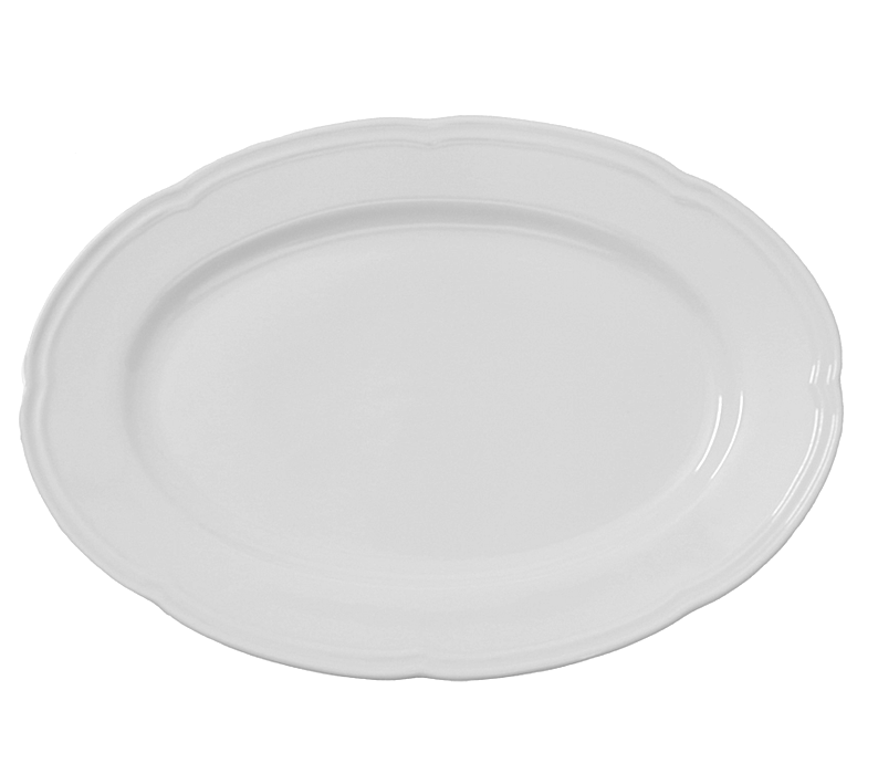 Aida Piatto Ovale Cm.31,5x22 Bianco