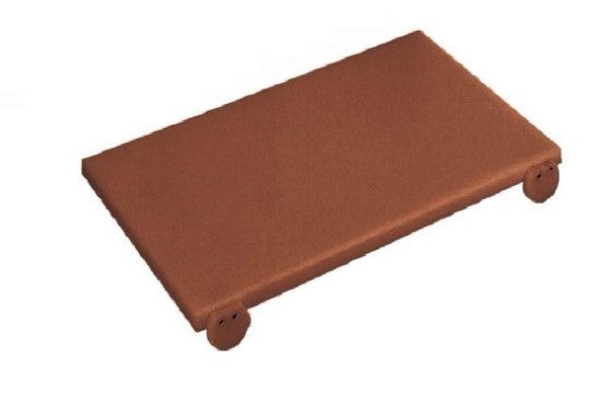 Tagliere Polietilene Cm.60x40x2 Con 2 Fermi Marrone