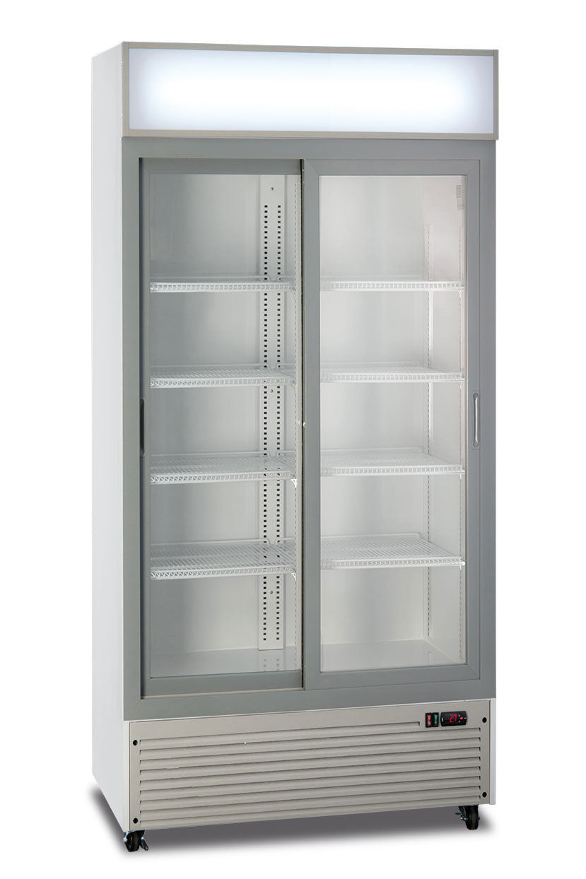 Frigo bibite doppia porta scorrevole ventilato CL 801 V2GC SL WHITE