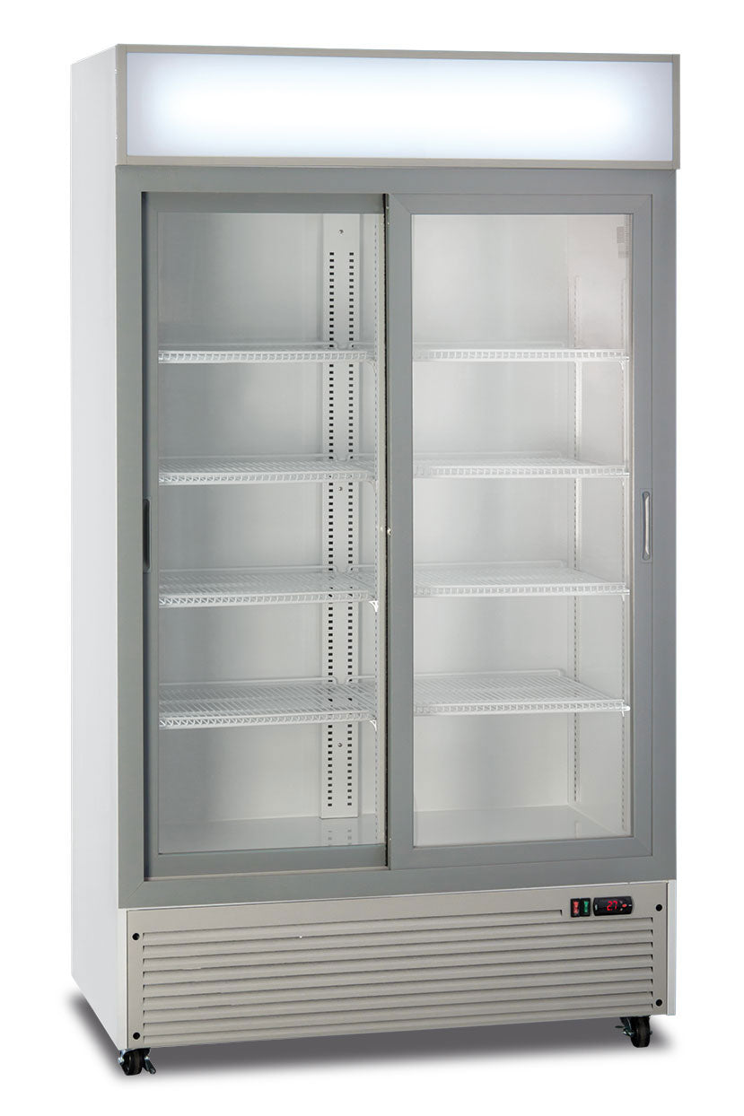 Frigo bibite doppia porta scorrevole ventilato CL 1100 V2GC SL WHITE