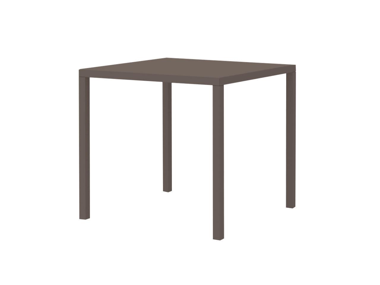 Quatris Tavolo 80x80 H.75 Bronzo Impilabile Autolivellante