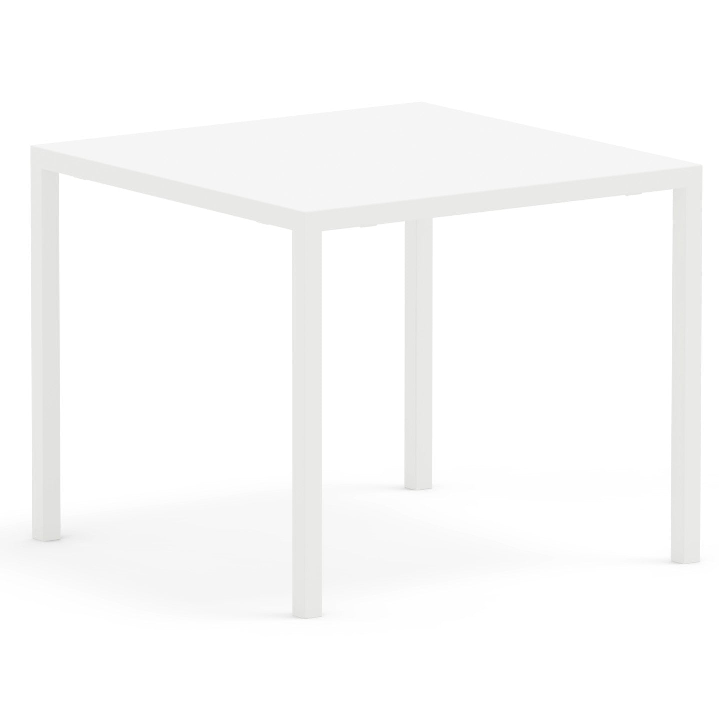Quatris Tavolo 90x90 H.75 Bianco Raggrinzato