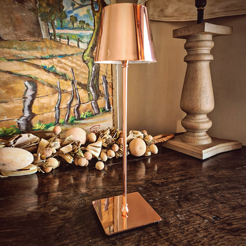 Lampada Da Tavolo Touch Led Oro Rosa