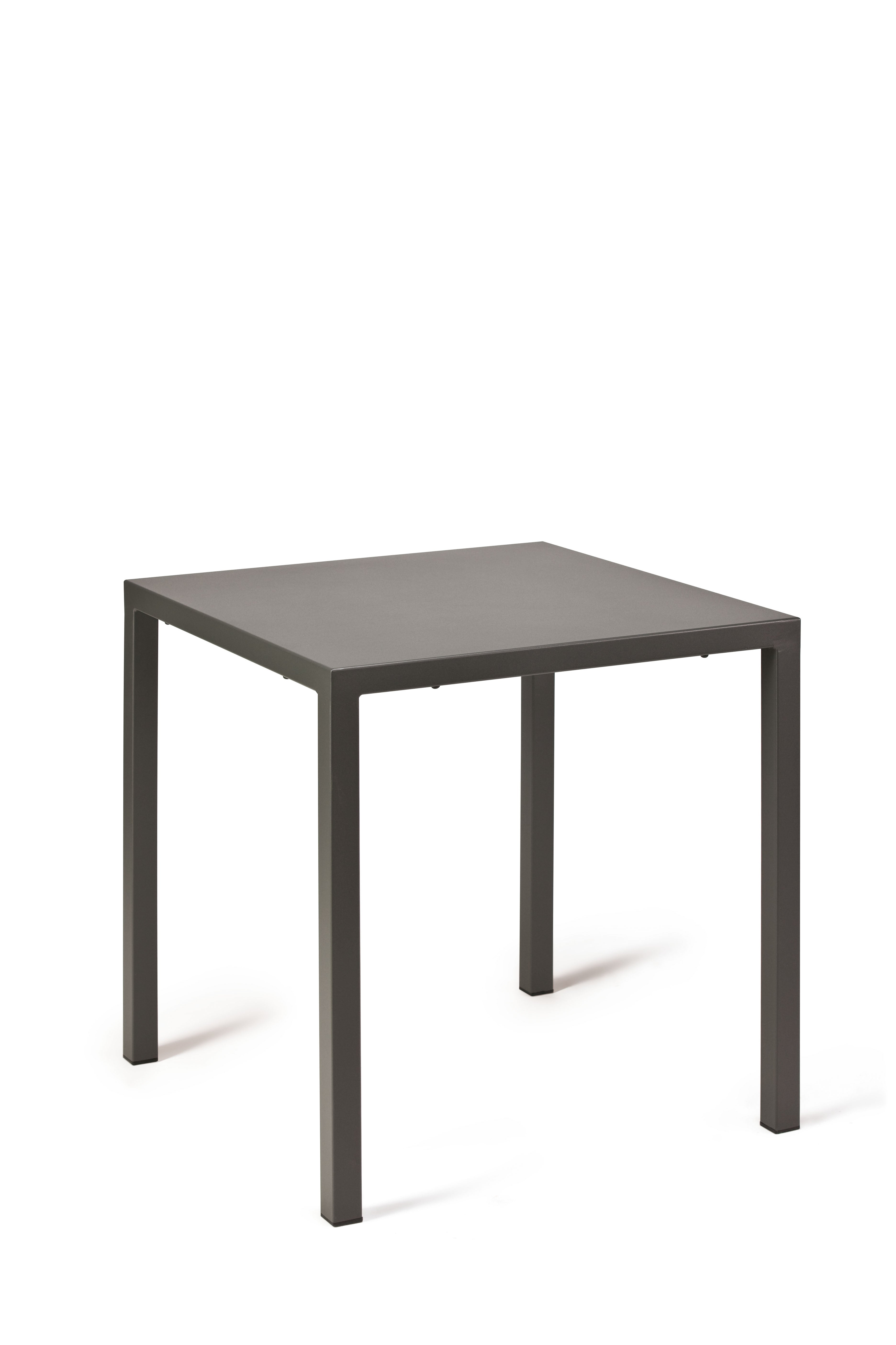 Quatris Tavolo 70x70 H.75 Grigio Antico