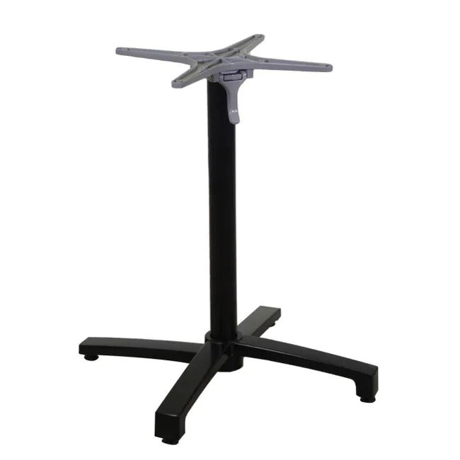 Base Tavolo Ribaltabile Cm.52x52x72 Neroalluminio