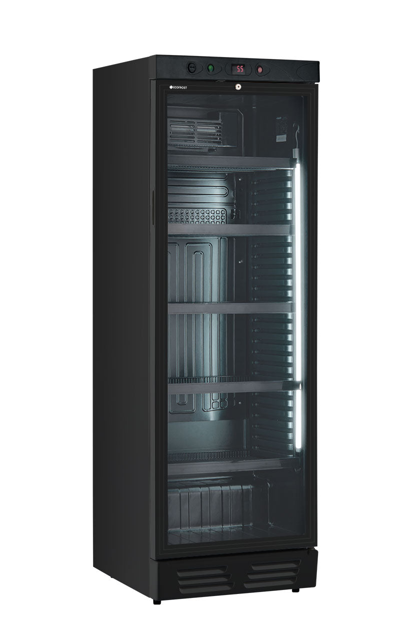 Ekg390 Vg Black Frigo Vetrina 0 C/+10 C Lt.365 Mm.595x655x1830h