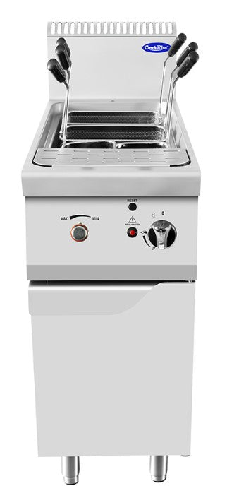 P900 Cuocipasta 1 Vasca Gas Con Anta Lt.35 Kw.13,5 Mm.400x900x1140h