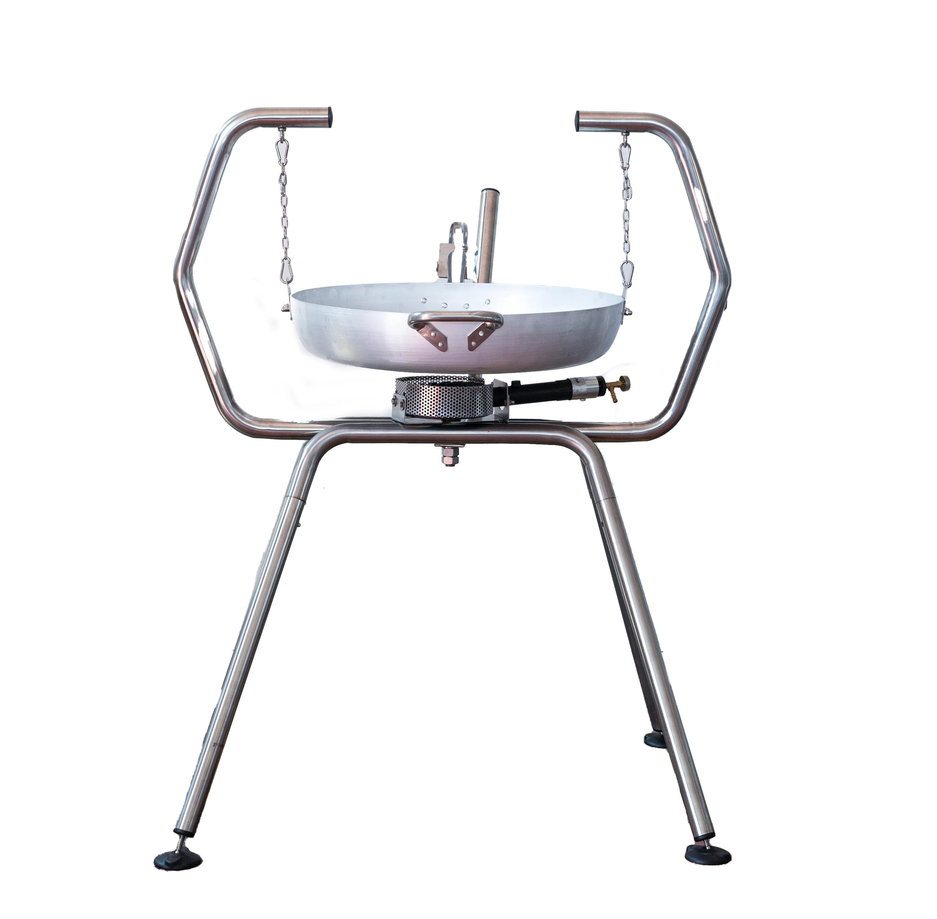 Pentolo Inox Cm.60 Con Supporto In Acciaio