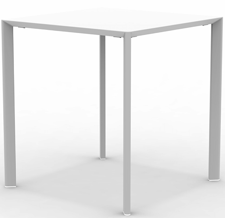 Fox Tavolo 70x70 H.75 Bianco Goffrato