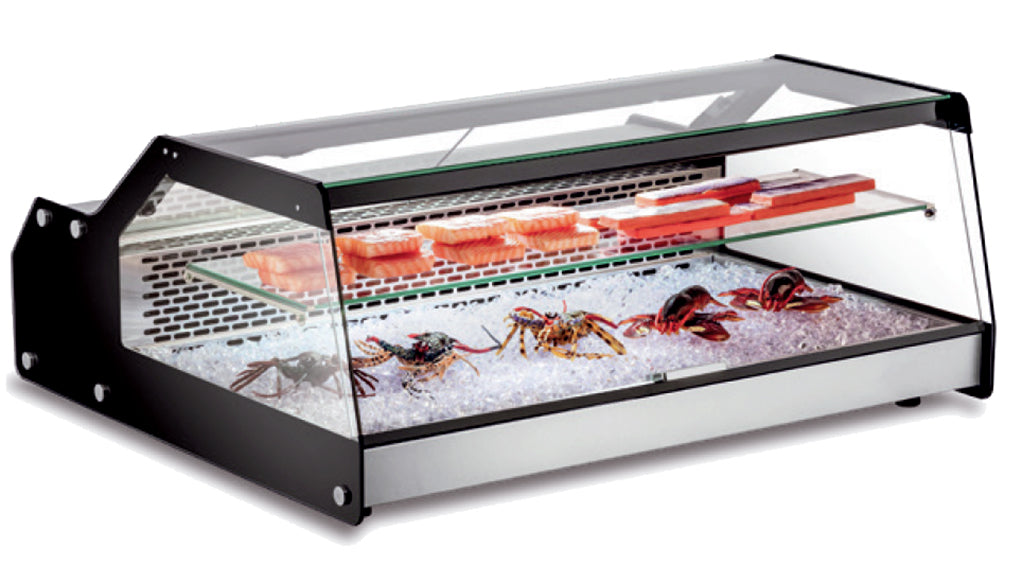 Fishow 100 Vetrina Refrigerata Soprabanco +2 C/+12 C Lt.148 Mm.1014x87