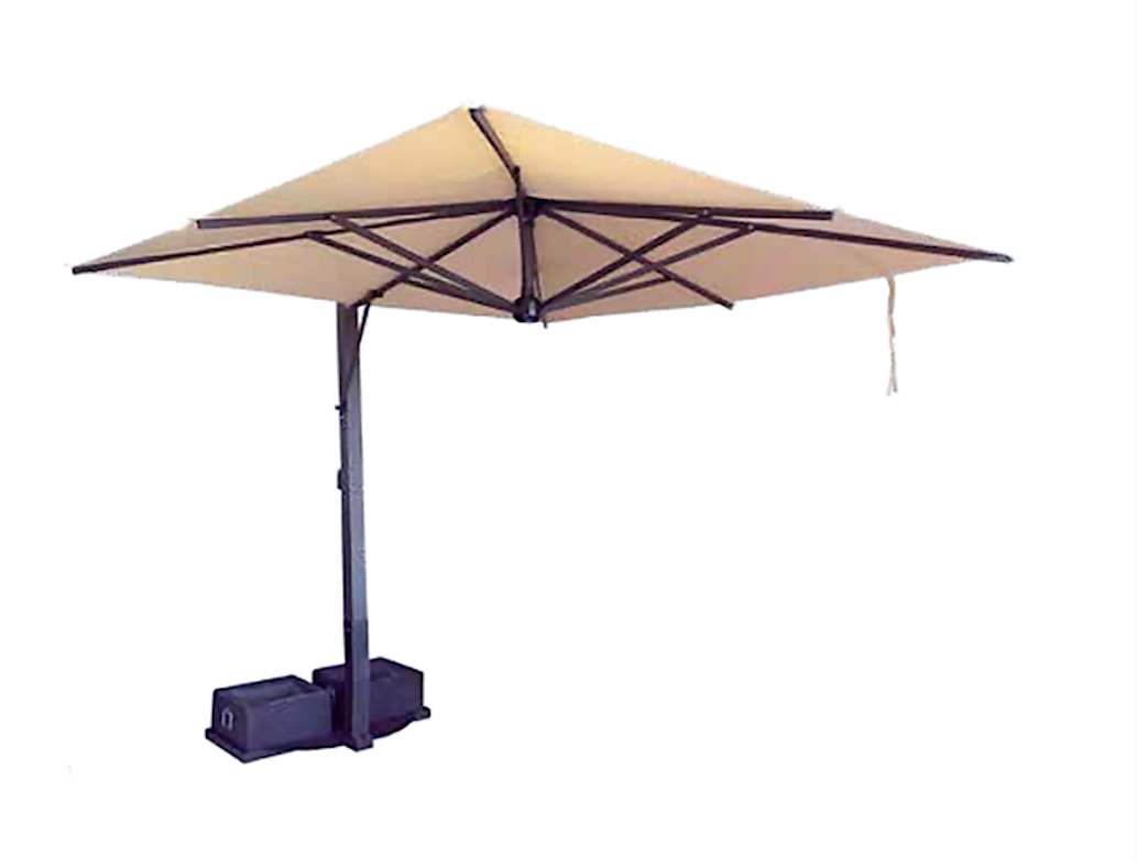 De Luxe Contract Ombrellone 4x4 Ecru' Telo Tempotest Struttura Antraci
