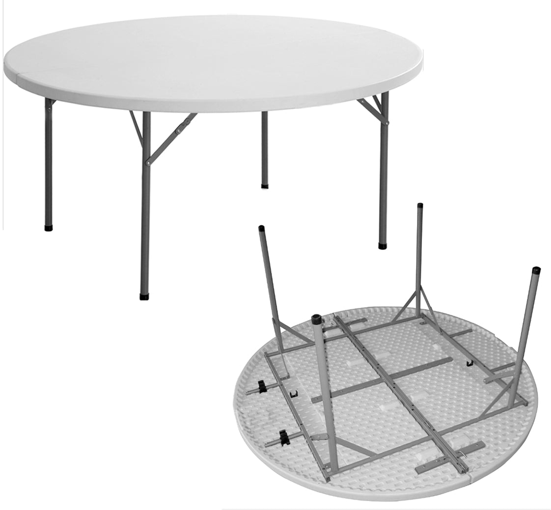 Krauss Tavolo Catering Tondo Cm.160 H.74 Con Gambe Pieghevoli