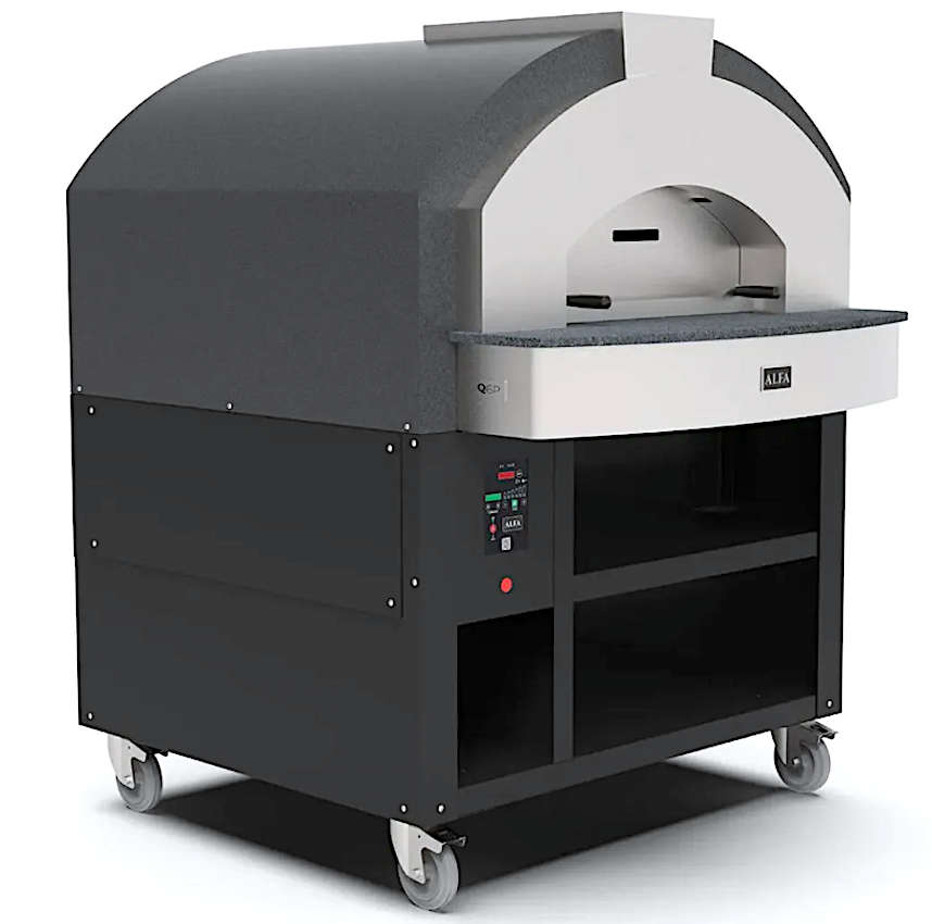 Forno Pro Quick 6 Pizze Con Base Gas Gpl Std Grigio+valvola A Farfalla