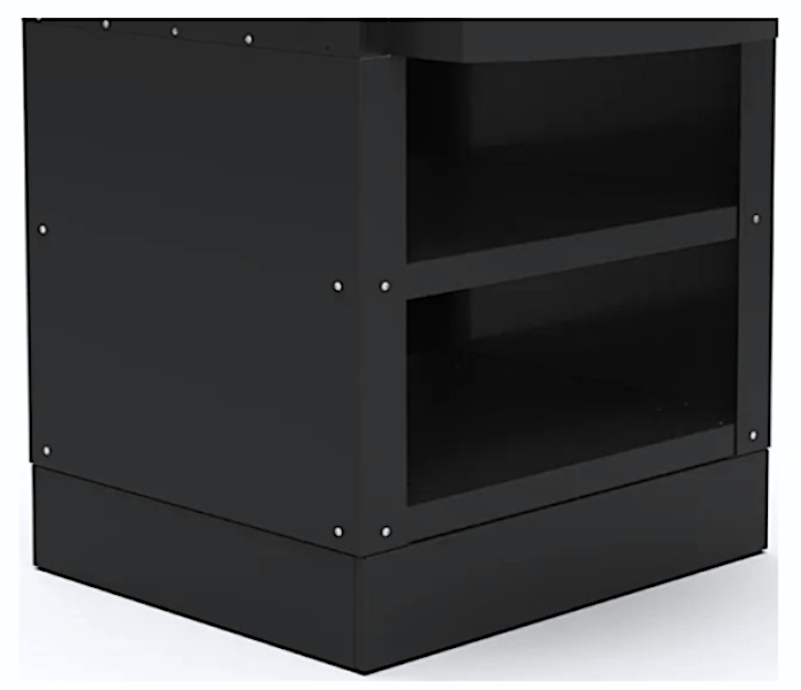 Base Forno Pro Zeno 4 Pizze Nero