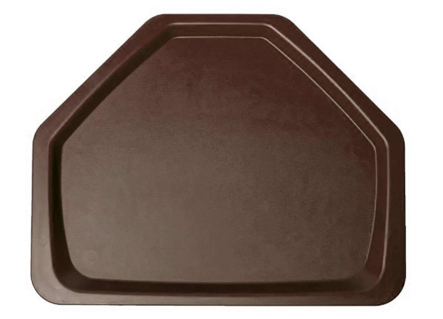 Vassoio Trapezio Gastronorm Cm.53x32,5 Marrone Noce