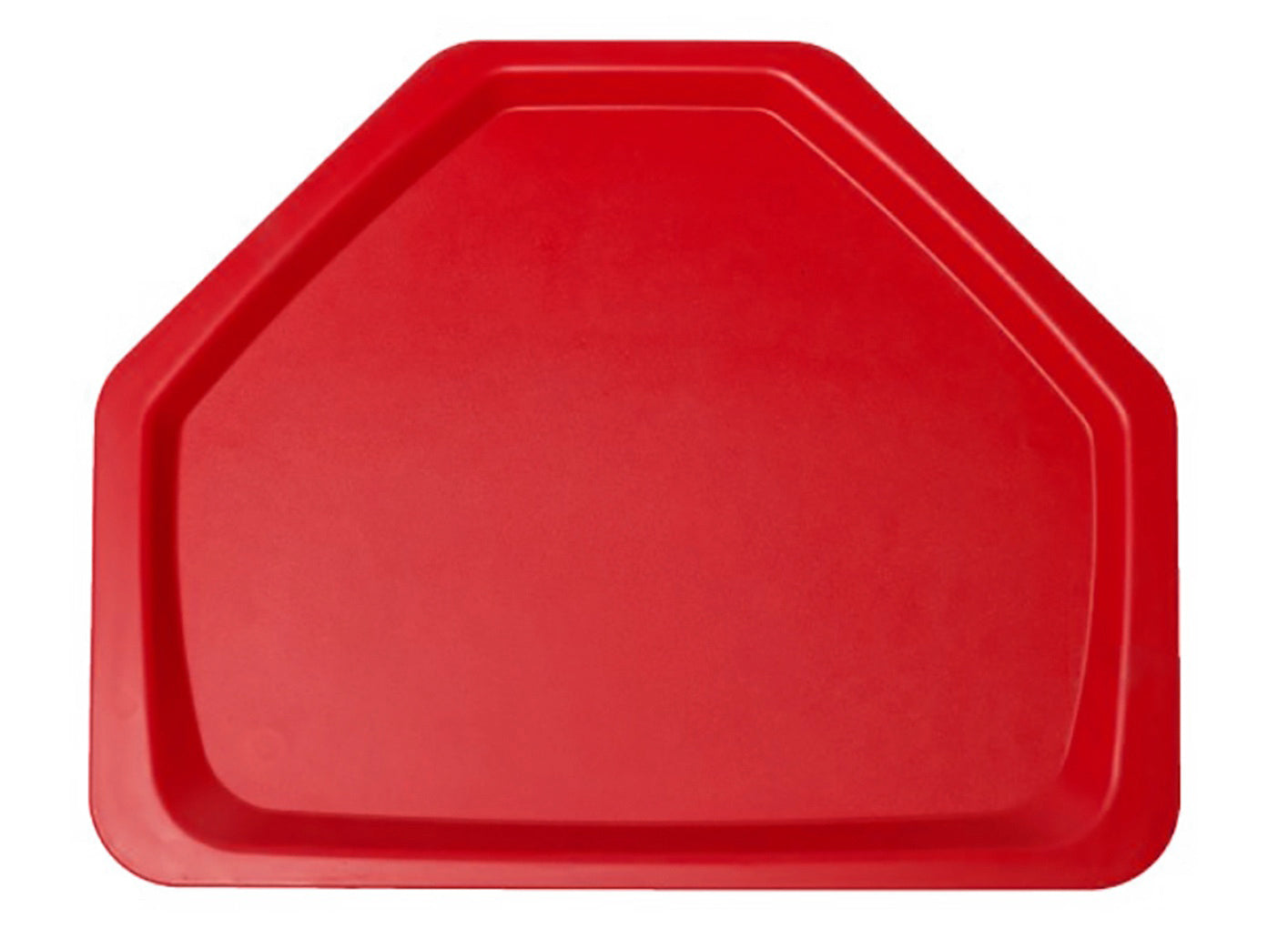 Vassoio Trapezio Gastronorm Cm.53x32,5 Rosso Traffico
