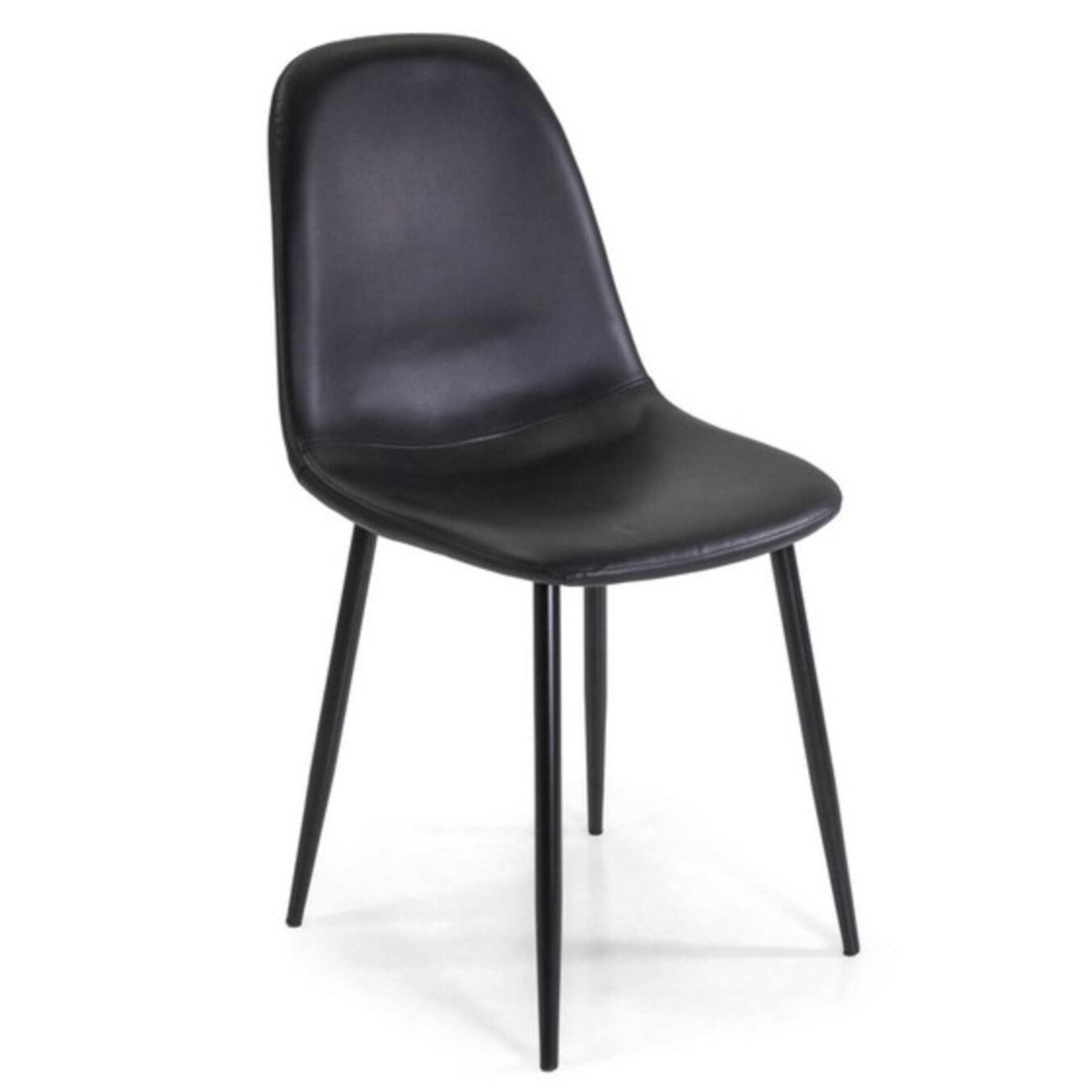 Jacky Sedia Ecopelle H.48cm Nero