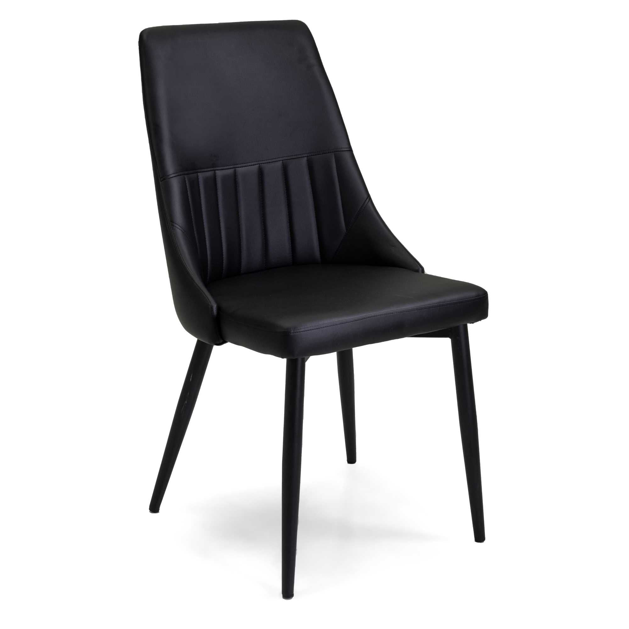 Oliver Sedia Ecopelle H.48cm Nero Struttura Nero