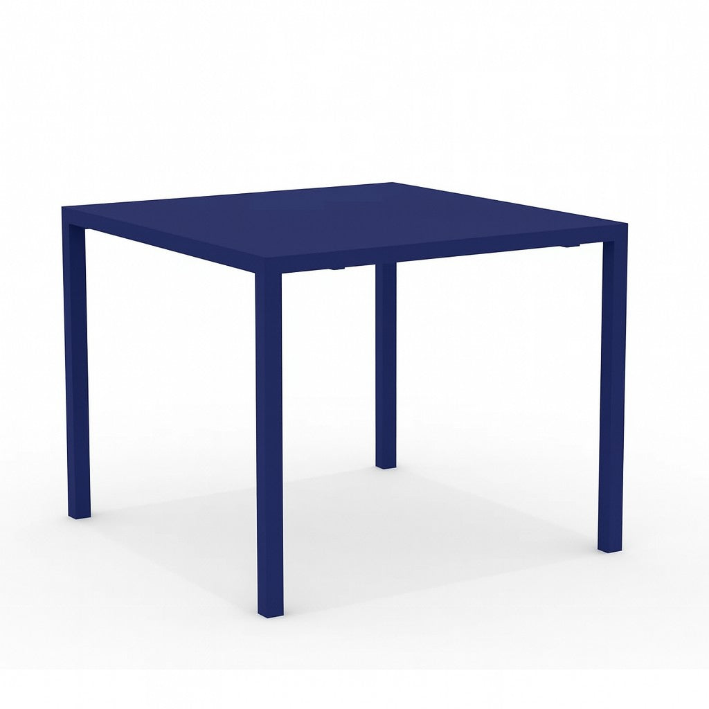 Quatris Tavolo 80x80 H.75 Blu Cobalto