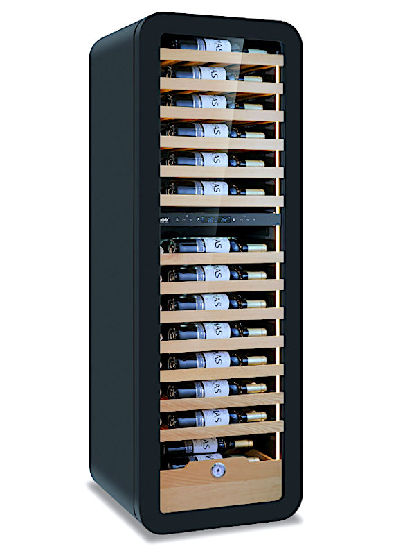 Vinarius62 Blk Frigo Vini +2 C+12 C/+12 C+20 C Lt.268 V.220 W.130 Mm.5