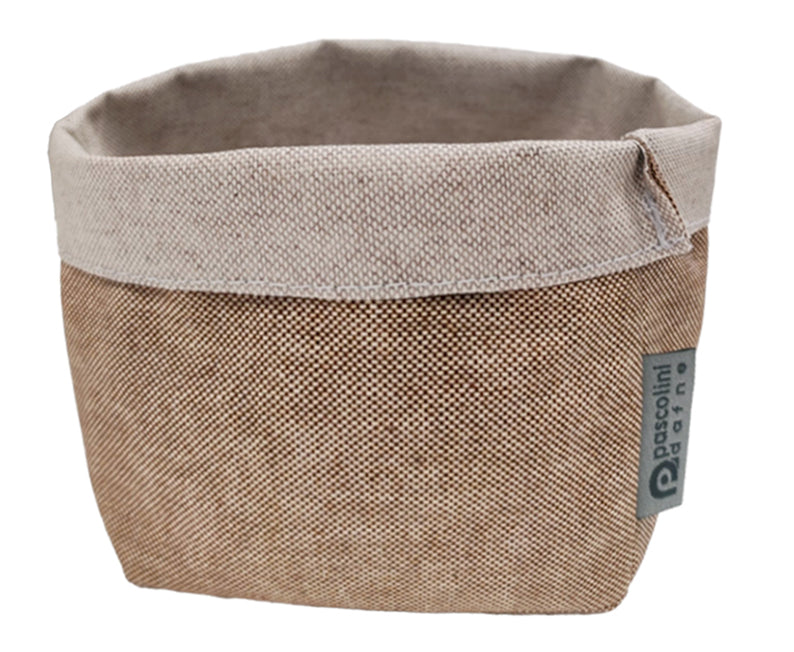 Sacchetto Portapane Cotone Idrorepellente Cm.11x12x12h Corda/naturale