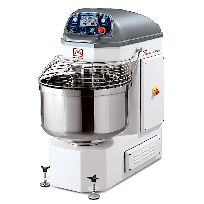Impastatrice A Spirale Alta Kg.60 Lt.100 Timer Digitale Due Velocita'
