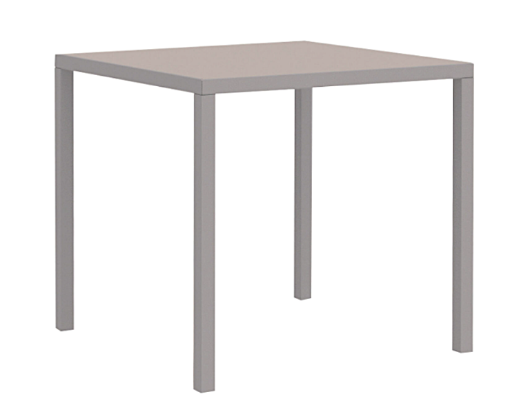 Quatris Tavolo 80x80 H.75 Fango