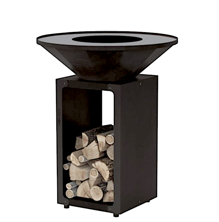 Bbo Origin Barbecue A Braciere 88 Black Piastra Ø84cm Mm.900x900x1030h