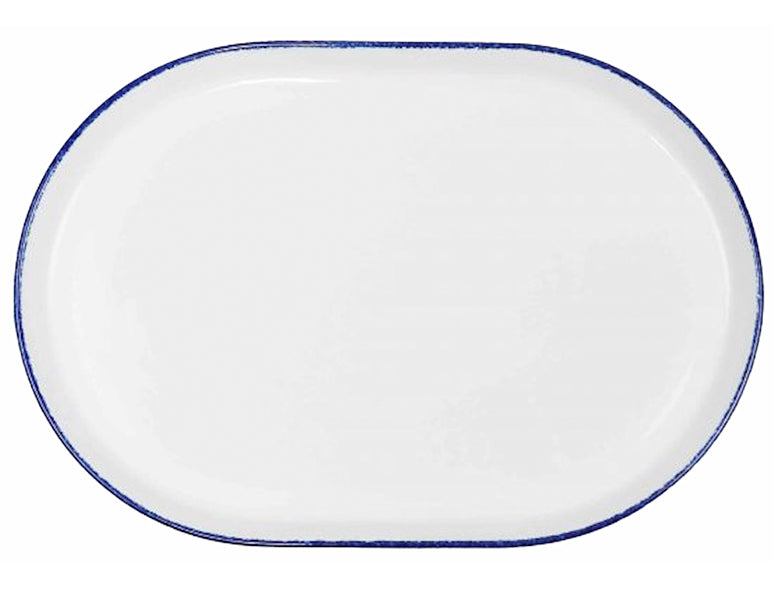 Coral Blu Vassoio Ovale Cm.29x20