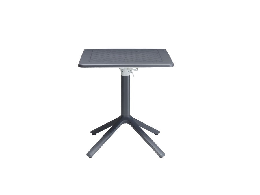 Eco Tavolo Piano Liscio 70x70 Ribaltabile Antracite